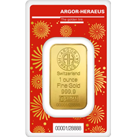 1 Oz Gold Argor-Heraeus Year of Dragon