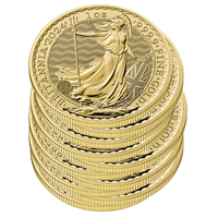 1 Oz Gold Britannia - 10 Coin Bundle 