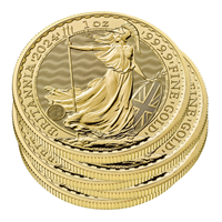 1 Oz Gold Britannia - 5 Coin Bundle 