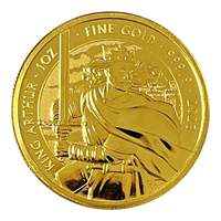 1 Oz Gold King Arthur Coin 2023