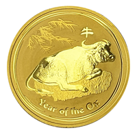 1 Oz Gold Lunar Ox Perth Mint 