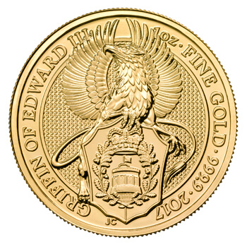 1 Oz Gold Queens Beasts Griffin of Edward III