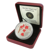 1 Oz Silver Canadian Maple Leaf Coloured Coin