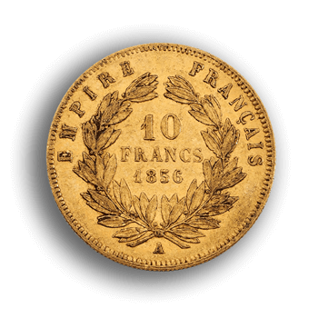 10 Franc Napoleon III Wreath