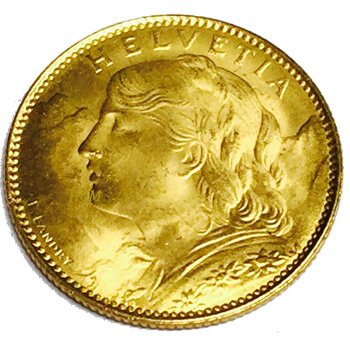 10 Swiss Franc Gold Coin