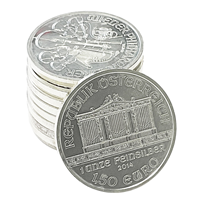 10 x 1Oz Silver Philharmonic Coins