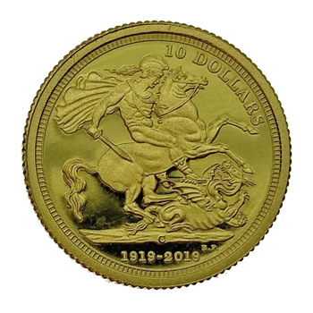 100th Anniversary Gold Sovereign 1919-2019