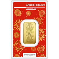 10g Gold Bar Argor-Heraeus Year Of Dragon