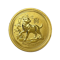 1/10 Oz Australian Nugget Year of the Dog 