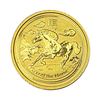 1/10 Oz Australian Nugget Year of the Horse 2014