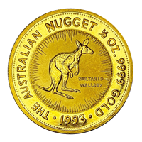 1/2 Oz 1993 Gold Australian Nugget 