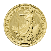 1/2 Oz Gold Britannia 2018