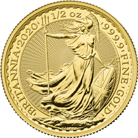 1/2 Oz Gold Britannia 2020