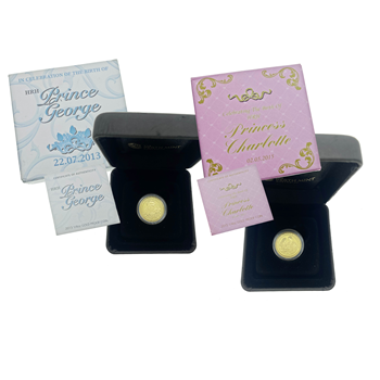 1/4 Oz HRH Prince George & Princess Charlotte