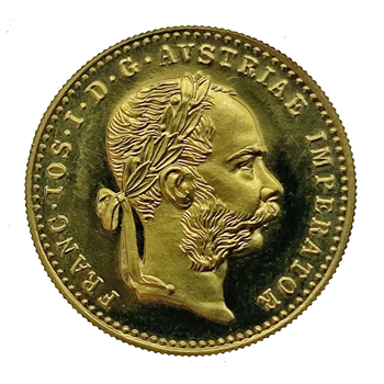 1915 Austrian 1 Ducat Gold Coin