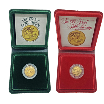 1980 Full Sovereign & Half Sovereign Proof 