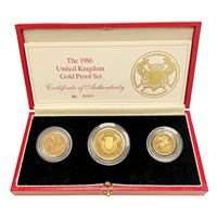 1986 Gold Proof Sovereign Set 