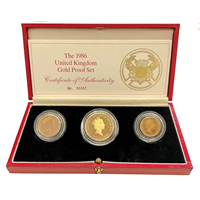 1986 Gold Proof Sovereign Set 