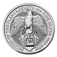 2 Oz Silver Queens Beast Falcon