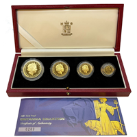 2001 Britannia 4 Gold Proof Box Set