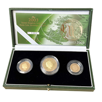 2003 Gold Proof Sovereign Set DNA double helix