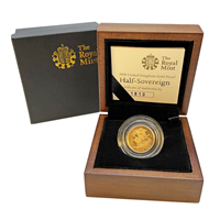 2008 Gold Half Sovereign -  Proof Coin with Box