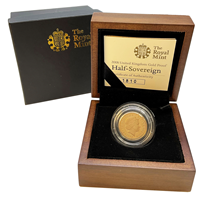 2008 Gold Half Sovereign -  Proof Coin with Box