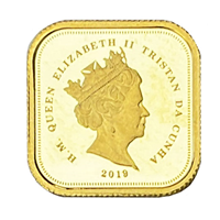 2019 Four-Sided Britannia Gold Quarter Sovereign 