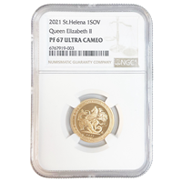 2021 Piedfort Sovereign Graded Coin