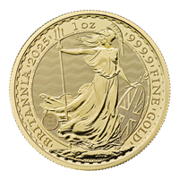 2025 Gold Britannia 1 Oz - 25 Coin Tube 