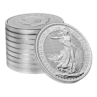 2025 Silver Britannia 1 Oz - 100 Coins 