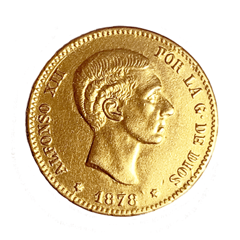 25 Pesetas Gold Coin