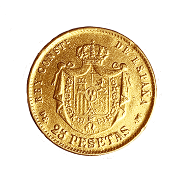 25 Pesetas Gold Coin