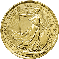 30th Anniversary 1oz Gold Britannia 2017