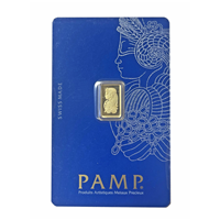 Certified 1g Gold Bar PAMP Suisse