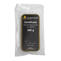 Cooksons Certified 500g Gold Bar