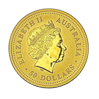 1/2 Oz Gold Australian Nugget 2000