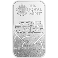 1 Oz Star Wars™ Dark Side Silver Bar