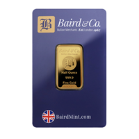 Certified 1/2 Oz Gold Bar Baird