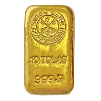 Best Value 10 Tola Gold Bar