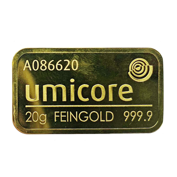 Best Value 20g Gold Bar Umicore