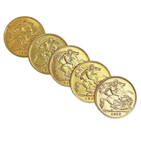 Best Value Gold Half Sovereign - 5 Coin Bundle