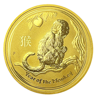 1 Oz Gold Nugget Year of The Monkey