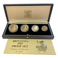 Britannia 4 Coin Box Set