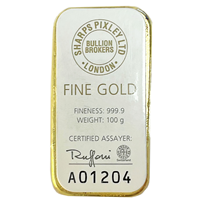 Cast 100g Gold Bar Sharps Pixley