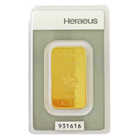 Certified 1 Oz Gold Bar Argor-Heraeus