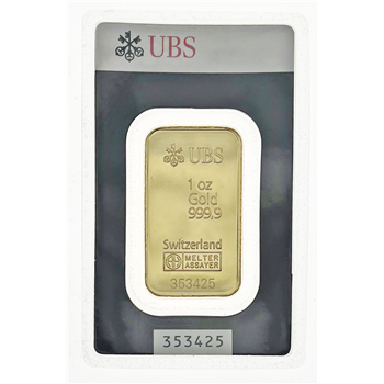 Certified 1 Oz Gold Bar UBS