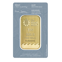 Certified 1 Oz Gold Royal Mint Britannia Bar 