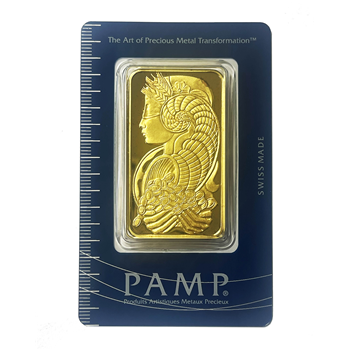 Certified 100g Gold Bar PAMP Suisse