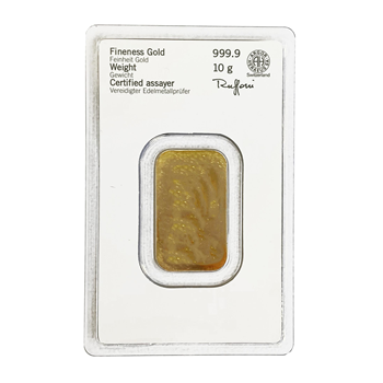 Certified 10g Gold Bar Argor-Heraeus